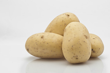 Image showing New potatoes isolated 