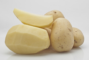 Image showing New potatoes isolated 