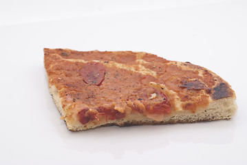 Image showing sicilian traditional pizza sfincione isolated 