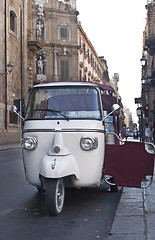 Image showing historical italian motorcycle