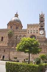 Image showing Detail of garden in Palermo Cathedral