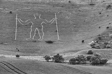 Image showing Hill figure in England