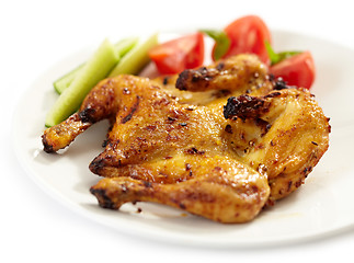 Image showing Grilled quail