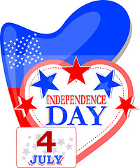 Image showing Abstract Usa independence background