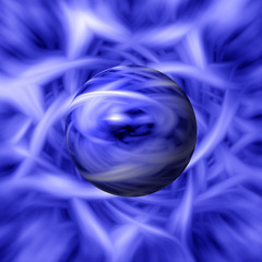 Image showing Blue Flame Background