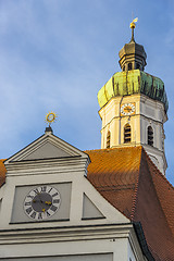 Image showing Church with evening sun