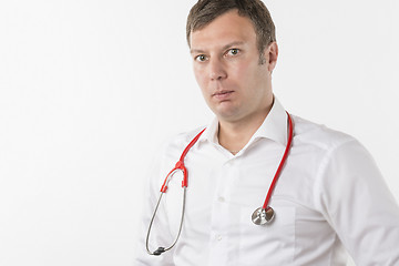 Image showing Man with stethoscope