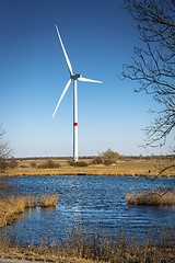 Image showing Windmill in landscape