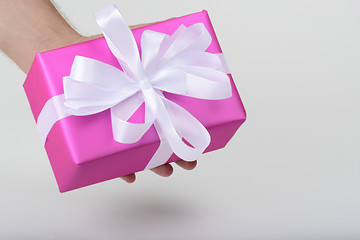 Image showing gift in purple paper