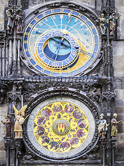 Image showing Clock of cityhall Prague