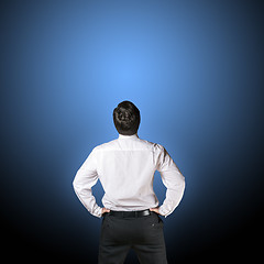 Image showing Business man backside