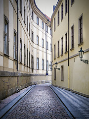 Image showing Narrwo alley in Prague