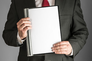 Image showing business man with folder