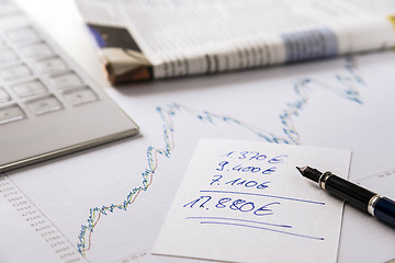 Image showing stock exchange earnings