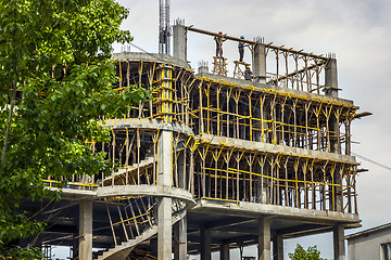 Image showing Building worker in Ulan Bator Asia