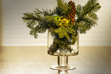 Image showing Christmas floral arrangement