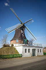 Image showing Windmill on a road