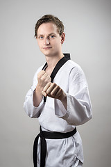 Image showing Taekwon-Do black belt champion