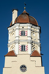 Image showing Tower of a city gate in a Bavarian town