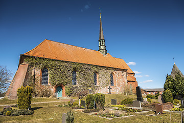 Image showing Red brick church