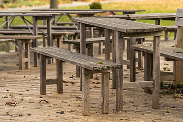 Image showing Wooden bench