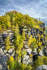 Image showing Lilienstein in autumn