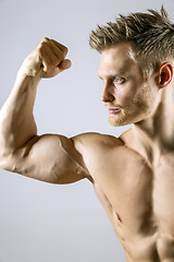 Image showing Biceps muscle of young man