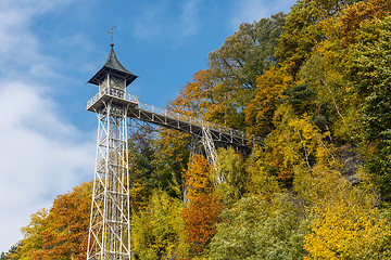 Image showing Historical elevator Bad Schandau, Germany