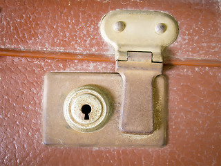 Image showing Detail of a rusty lock