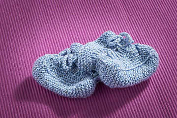 Image showing Blue baby socks