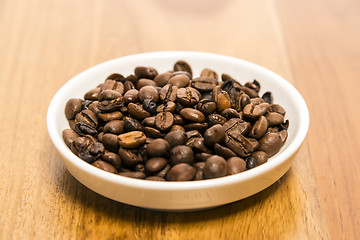 Image showing Cup of coffee beans