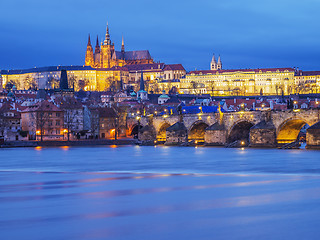 Image showing Spotlit Prague