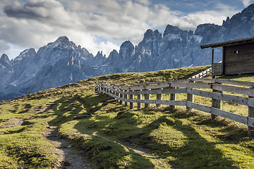 Image showing Evening scenery South Tirol