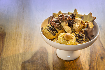 Image showing Christmas cookies in a bowl