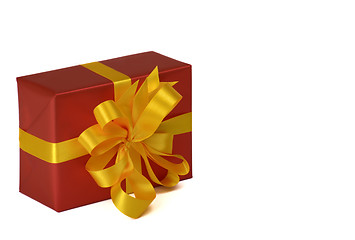 Image showing gift in red paper