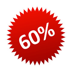 Image showing Red Button 60 Percent