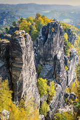 Image showing Rocks in Saxon Switzerland Germany