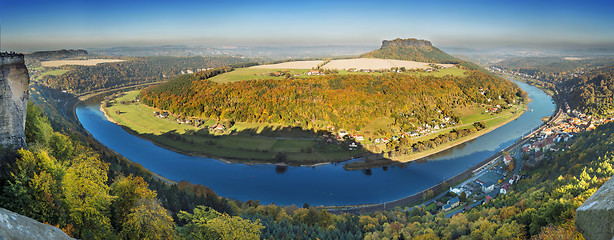 Image showing Panorama Saxony Switzerland