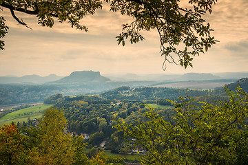 Image showing Lilienstein in Saxony Switzerland