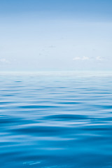 Image showing the tropical sea with blue water, Maldives