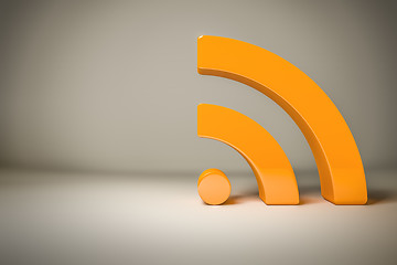 Image showing rss sign background