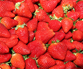 Image showing strawberries background