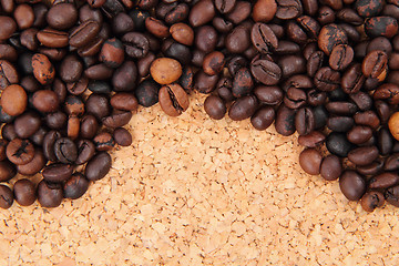 Image showing coffee beans background