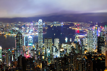 Image showing Hong Kong at night