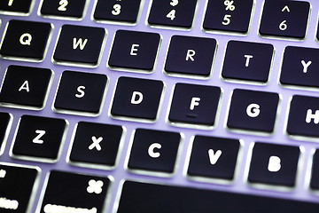 Image showing illuminated computer keyboard 