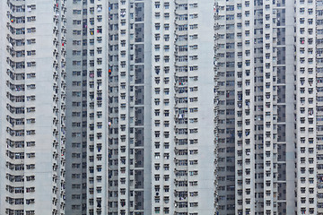 Image showing public apartment block in Hong Kong