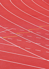 Image showing sport running track