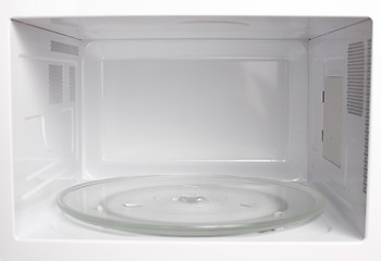 Image showing Microwave oven inside view