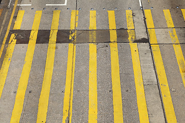 Image showing Crosswalk line from above