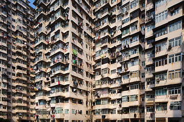 Image showing public apartment block in Hong Kong